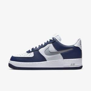 Nike Air Force 1 07 LV8 Sneakers Heren Donkerblauw Wit Grijs | NK746YZV