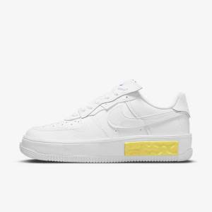 Nike Air Force 1 Fontanka Sneakers Dames Wit Geel Wit | NK789VOY