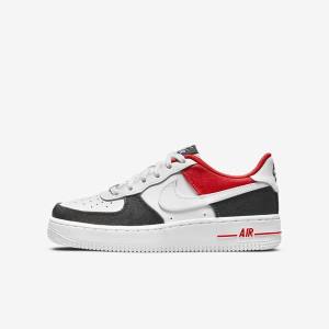 Nike Air Force 1 LV8 Older Sneakers Kinderen Wit Donkerblauw Rood Wit | NK472OKX