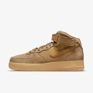 Nike Air Force 1 Mid 07 Sneakers Heren Lichtbruin Zwart | NK730KTL