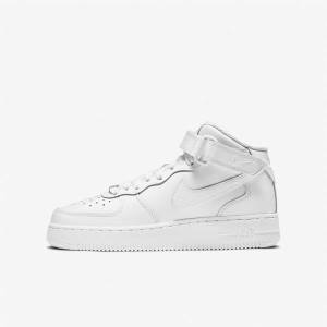 Nike Air Force 1 Mid LE Older Basketbalschoenen Kinderen Wit | NK431KYL