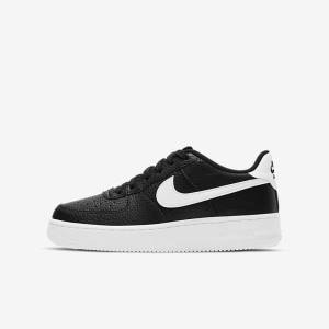 Nike Air Force 1 Older Sneakers Kinderen Zwart Wit | NK803DJE