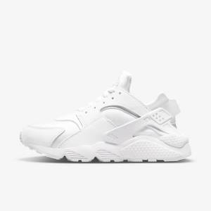 Nike Air Huarache Sneakers Dames Wit Platina | NK842ZWP