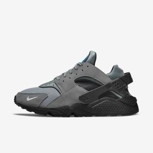 Nike Air Huarache Sneakers Heren Grijs Lichtblauw Zwart Metal Zilver | NK194UVR