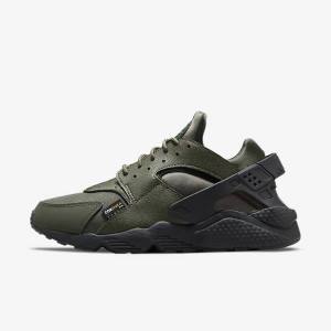 Nike Air Huarache Sneakers Heren Khaki Zwart Goud Khaki | NK248HJA