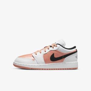 Nike Air Jordan 1 Low Older Jordan Schoenen Kinderen Wit Zwart | NK471HZV