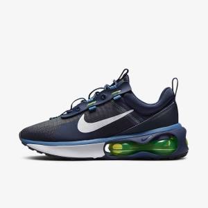 Nike Air Max 2021 Sneakers Heren Obsidian Lichtgroen Blauw Wit | NK189CUS