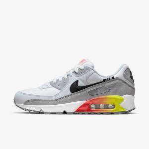 Nike Air Max 90 Air Max Month Sneakers Heren Grijs Lichtrood Zwart | NK498EQJ