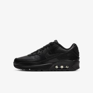 Nike Air Max 90 LTR Older Sneakers Kinderen Zwart Wit | NK704OKN