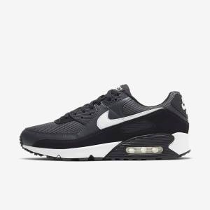 Nike Air Max 90 Sneakers Heren Grijs Donkergrijs Zwart Wit | NK463VEW