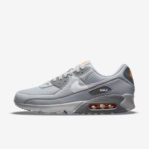 Nike Air Max 90 Sneakers Heren Grijs Wit | NK248XYL