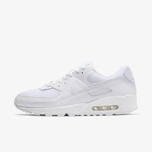 Nike Air Max 90 Sneakers Heren Wit Grijs Wit | NK068EFP