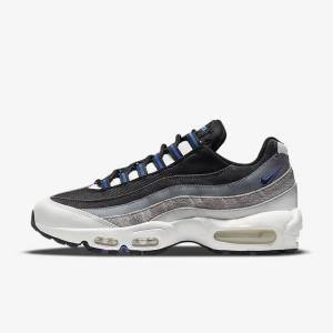 Nike Air Max 95 Sneakers Heren Zwart Donkergrijs Blauw | NK197WDG