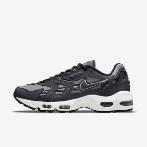 Nike Air Max 96 II Sneakers Heren Grijs Donkergrijs Wit Zwart | NK672BUX