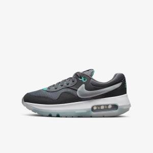 Nike Air Max Motif Older Sneakers Kinderen Grijs Turquoise Donkergrijs Zwart | NK094SQK