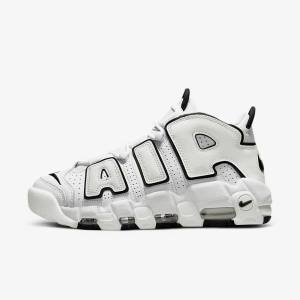 Nike Air More Uptempo Sneakers Dames Wit Zwart | NK726XYF