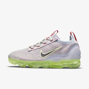 Nike Air VaporMax 2021 FK Sneakers Dames Lichtbeige Lichtgroen Zwart | NK156EKH