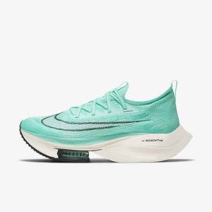 Nike Air Zoom Alphafly NEXT% Flyknit Weg Race Hardloopschoenen Heren Oranje Zwart | NK467JRP