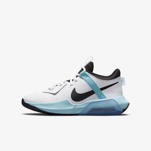 Nike Air Zoom Crossover Older Basketbalschoenen Kinderen Wit Zwart | NK640MTZ