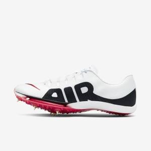 Nike Air Zoom Maxfly More Uptempo Athletics Sprinting Spikes Hardloopschoenen Heren Wit Rood Zwart | NK687THZ