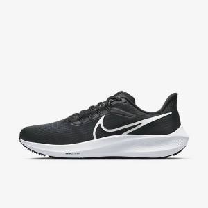 Nike Air Zoom Pegasus 39 Weg Hardloopschoenen Heren Zwart Donkergrijs Wit | NK791KBN