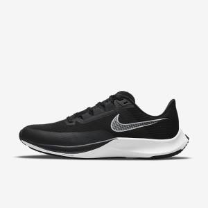 Nike Air Zoom Rival Fly 3 Weg Race Hardloopschoenen Heren Zwart Donkergrijs Wit | NK876VOH