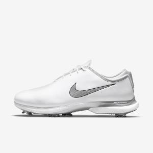 Nike Air Zoom Victory Tour 2 Golfschoenen Heren Wit Metal Platina Zwart | NK427GLZ