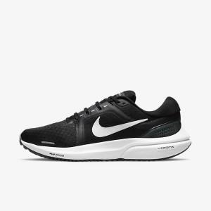 Nike Air Zoom Vomero 16 Weg Hardloopschoenen Dames Zwart Donkergrijs Wit | NK034ZKB