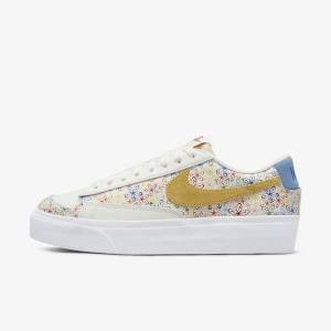 Nike Blazer Low Platform Sneakers Dames Koningsblauw Blauw | NK346XTE