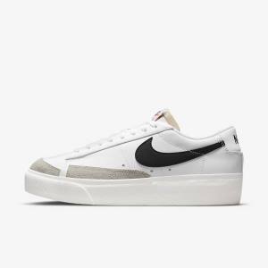 Nike Blazer Low Platform Sneakers Dames Wit | NK420XAI