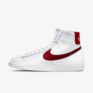 Nike Blazer Mid 77 Next Nature Sneakers Dames Wit Zwart Rood | NK263KAD