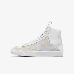 Nike Blazer Mid 77 SE Dance Older Sneakers Kinderen Wit Blauw Grijs | NK485JHU