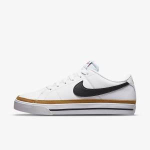 Nike Court Legacy Next Nature Sneakers Dames Wit Oranje Zwart | NK851FRE