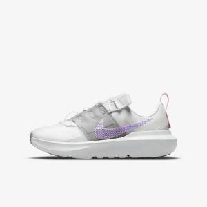 Nike Crater Impact Older Sneakers Kinderen Wit Grijs Roze Paars | NK934YHN