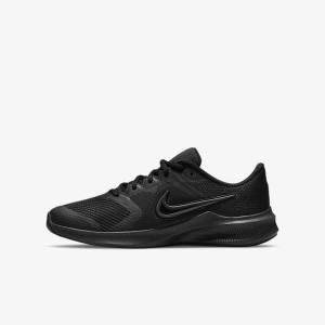 Nike Downshifter 11 Older Weg Sneakers Kinderen Zwart Donkergrijs | NK618SGH