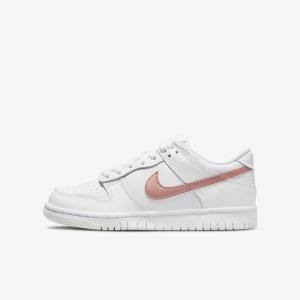 Nike Dunk Low Older Sneakers Kinderen Wit Metal Rood Bruin | NK256BJF