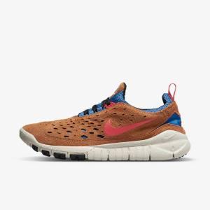 Nike Free Run Trail Sneakers Heren Blauw Lichtroom Rood | NK281MXW