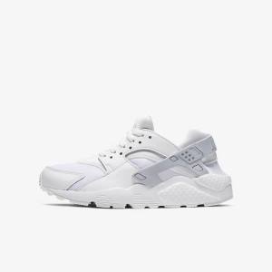 Nike Huarache Run Older Sneakers Kinderen Wit Platina Wit | NK452VFK