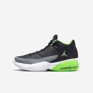 Nike Jordan Max Aura 3 Older Sneakers Kinderen Zwart Grijs Wit Groen | NK021AVS