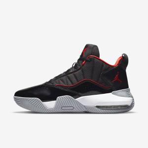 Nike Jordan Stay Loyal Jordan Schoenen Heren Zwart Wit Grijs Rood | NK596UMR