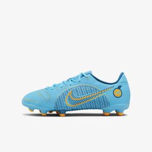 Nike Jr. Mercurial Vapor 14 Academy MG Older Multi-Ground Voetbalschoenen Kinderen Blauw Oranje | NK263VHM