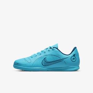 Nike Jr. Mercurial Vapor 14 Club IC Older Indoor Court Voetbalschoenen Kinderen Blauw Oranje | NK349LSH