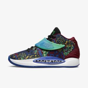 Nike KD14 NRG Basketbalschoenen Heren Blauw Koningsblauw Blauw Lichtgroen | NK315FRW