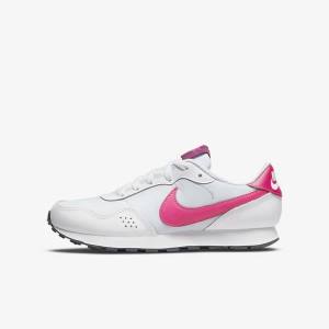 Nike MD Valiant Older Sneakers Kinderen Platina Donkergrijs Roze | NK691LPM