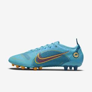 Nike Mercurial Vapor 14 Elite AG Artificial-Grounds Voetbalschoenen Heren Blauw Oranje | NK603WPJ