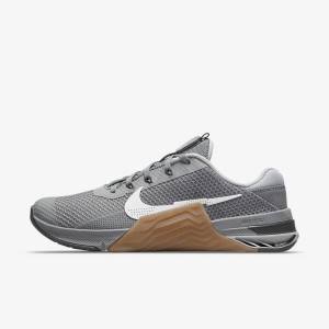 Nike Metcon 7 Fitness Schoenen Heren Grijs Bruin Donkergrijs Wit | NK120LNX