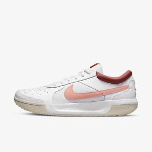 Nike NikeCourt Zoom Lite 3 Tennisschoenen Dames Wit Rood Wit Licht | NK185LUK