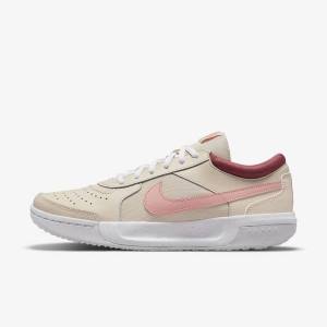 Nike NikeCourt Zoom Lite 3 Tennisschoenen Dames Wit Rood Koraal | NK482YBG