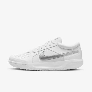 Nike NikeCourt Zoom Lite 3 Tennisschoenen Dames Wit Metal Zilver | NK863RVQ