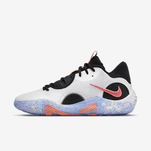 Nike PG 6 Basketbalschoenen Heren Wit Zwart Blauw Rood | NK684QPD